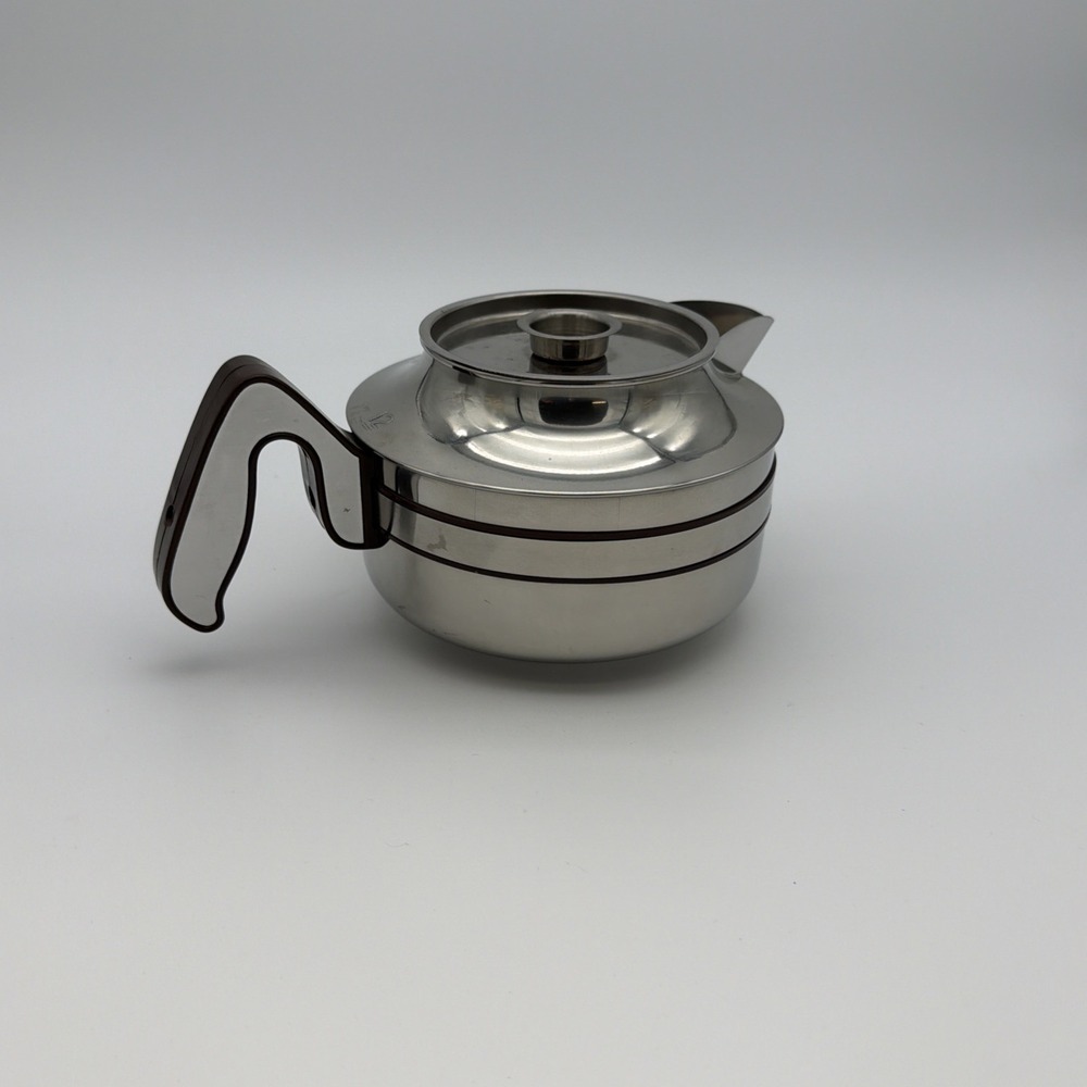 Brewmatic Co Tea Coffee‎ Pot Decanter Carafe W/Lid 18-8 DSS-12 Stainless Steel